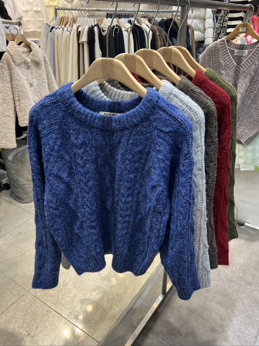 BLACK NOTE韓國代購㊣女裝新品職業熱賣人氣休閑25秋冬毛衣BLACK NOTE毛衣