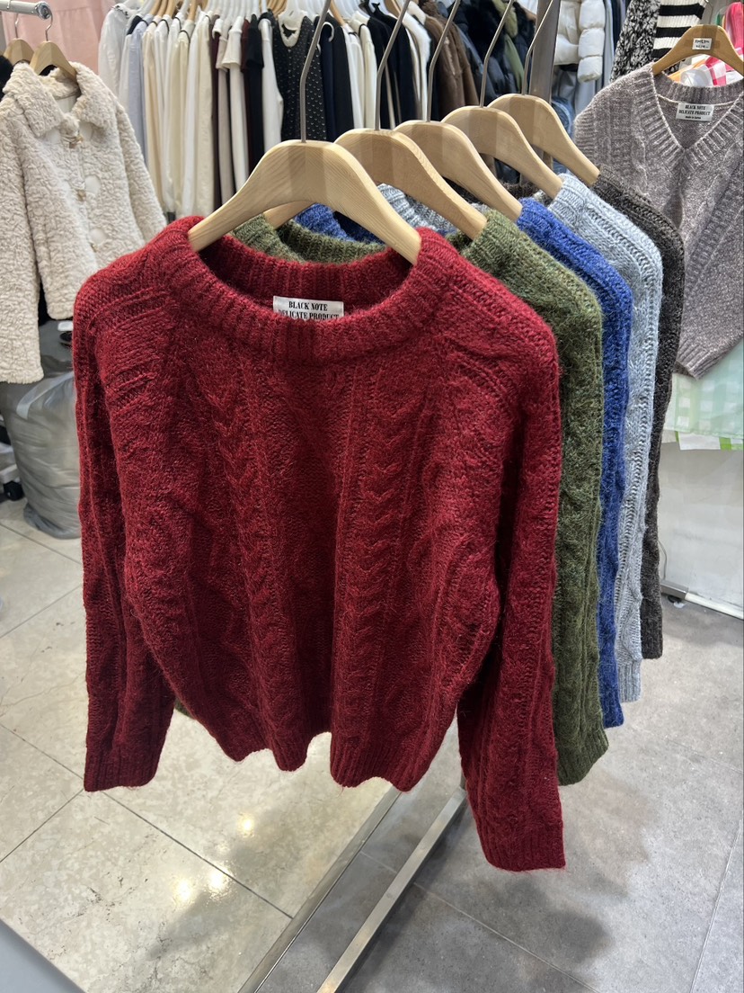 BLACK NOTE韓國代購㊣女裝新品職業熱賣人氣休閑25秋冬毛衣BLACK NOTE毛衣