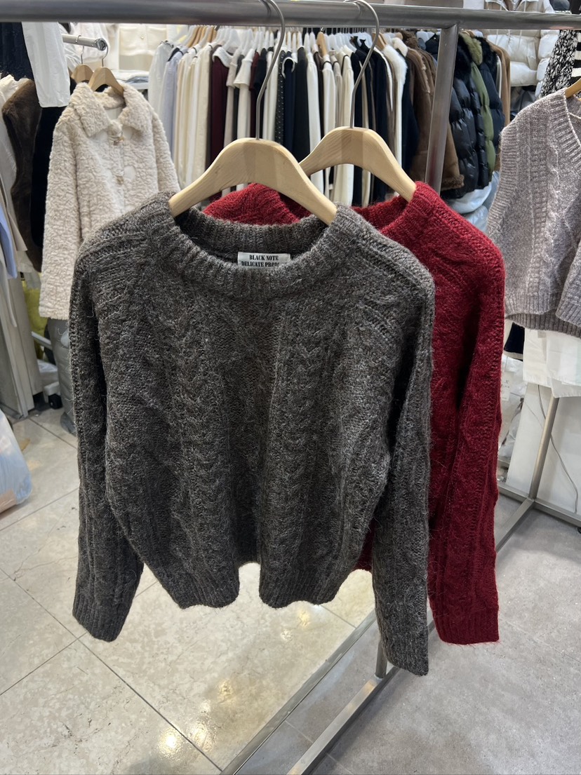 BLACK NOTE韓國代購㊣女裝新品職業熱賣人氣休閑25秋冬毛衣BLACK NOTE毛衣