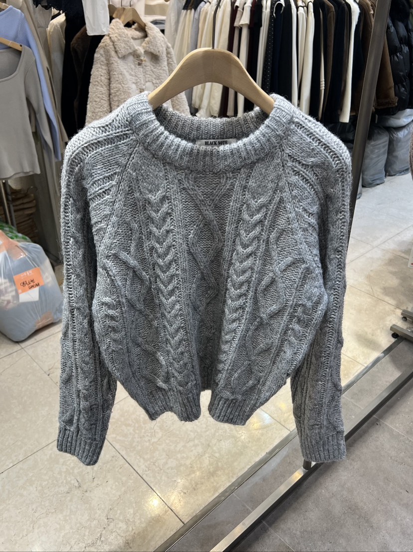 BLACK NOTE韓國代購㊣女裝新品職業熱賣人氣休閑25秋冬毛衣BLACK NOTE毛衣圖色2