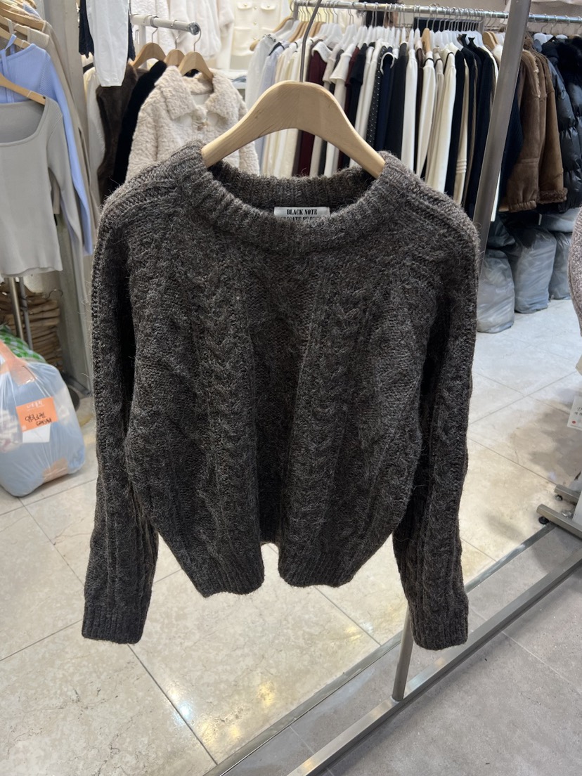 BLACK NOTE韓國代購㊣女裝新品職業熱賣人氣休閑25秋冬毛衣BLACK NOTE毛衣圖色4