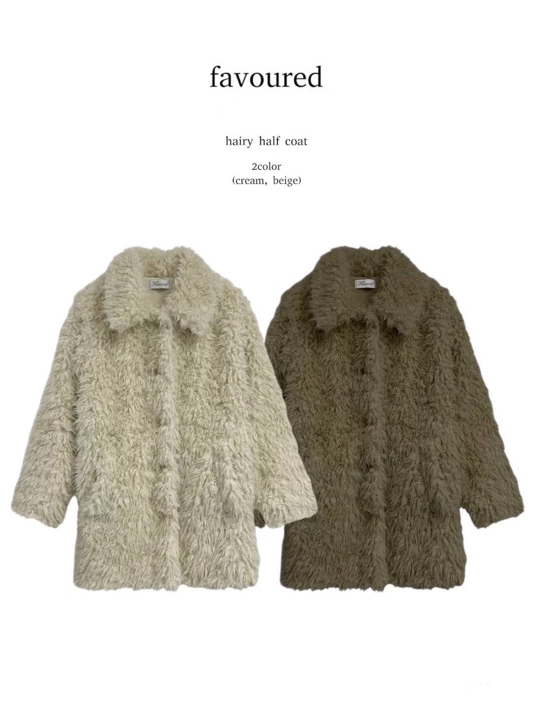 FAVOURED東大門㊣直郵女裝新款熱賣推薦時尚25秋冬中長款大衣FAVOURED中長款大衣