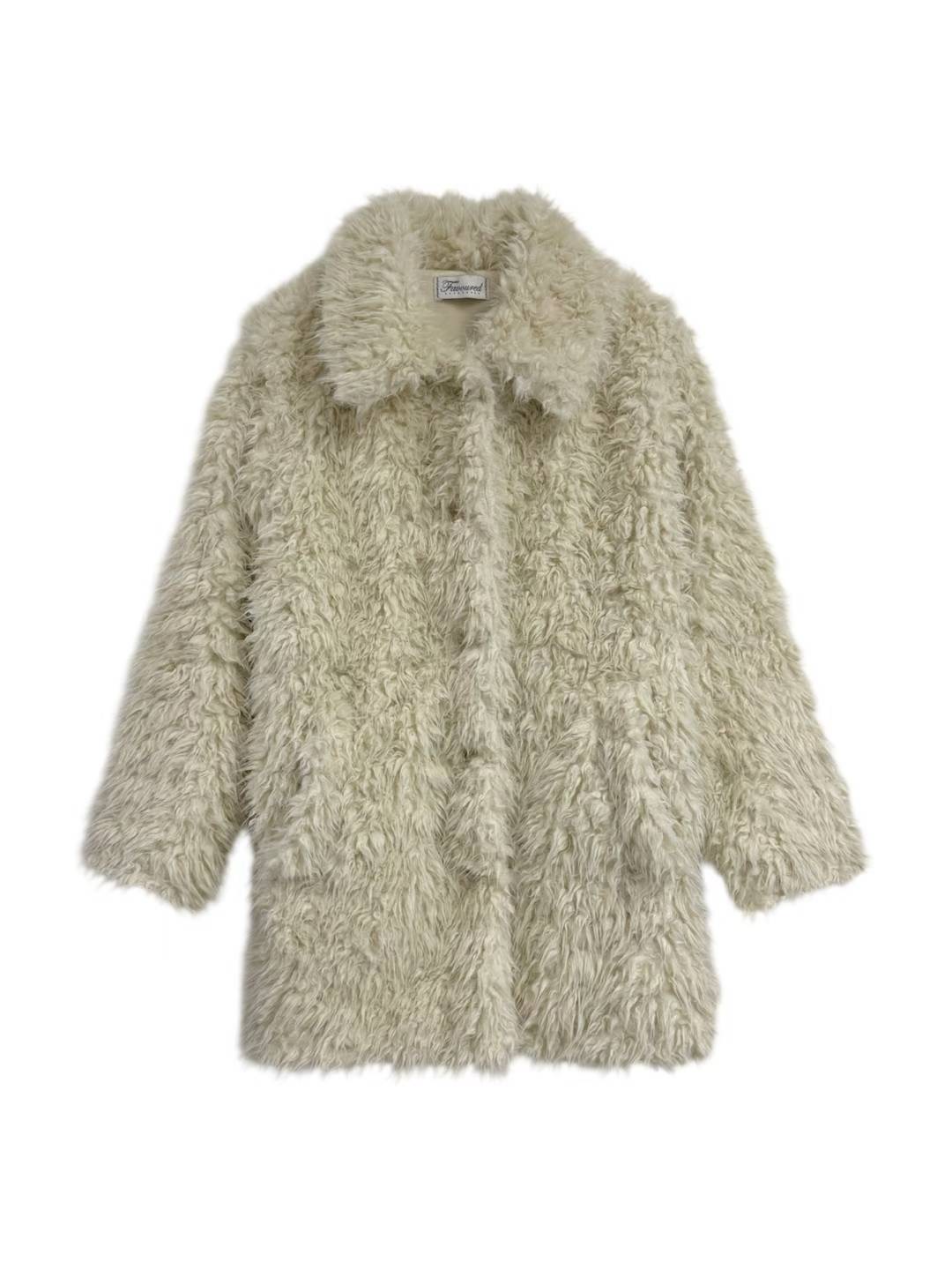 FAVOURED東大門㊣直郵女裝新款熱賣推薦時尚25秋冬中長款大衣FAVOURED中長款大衣圖色1