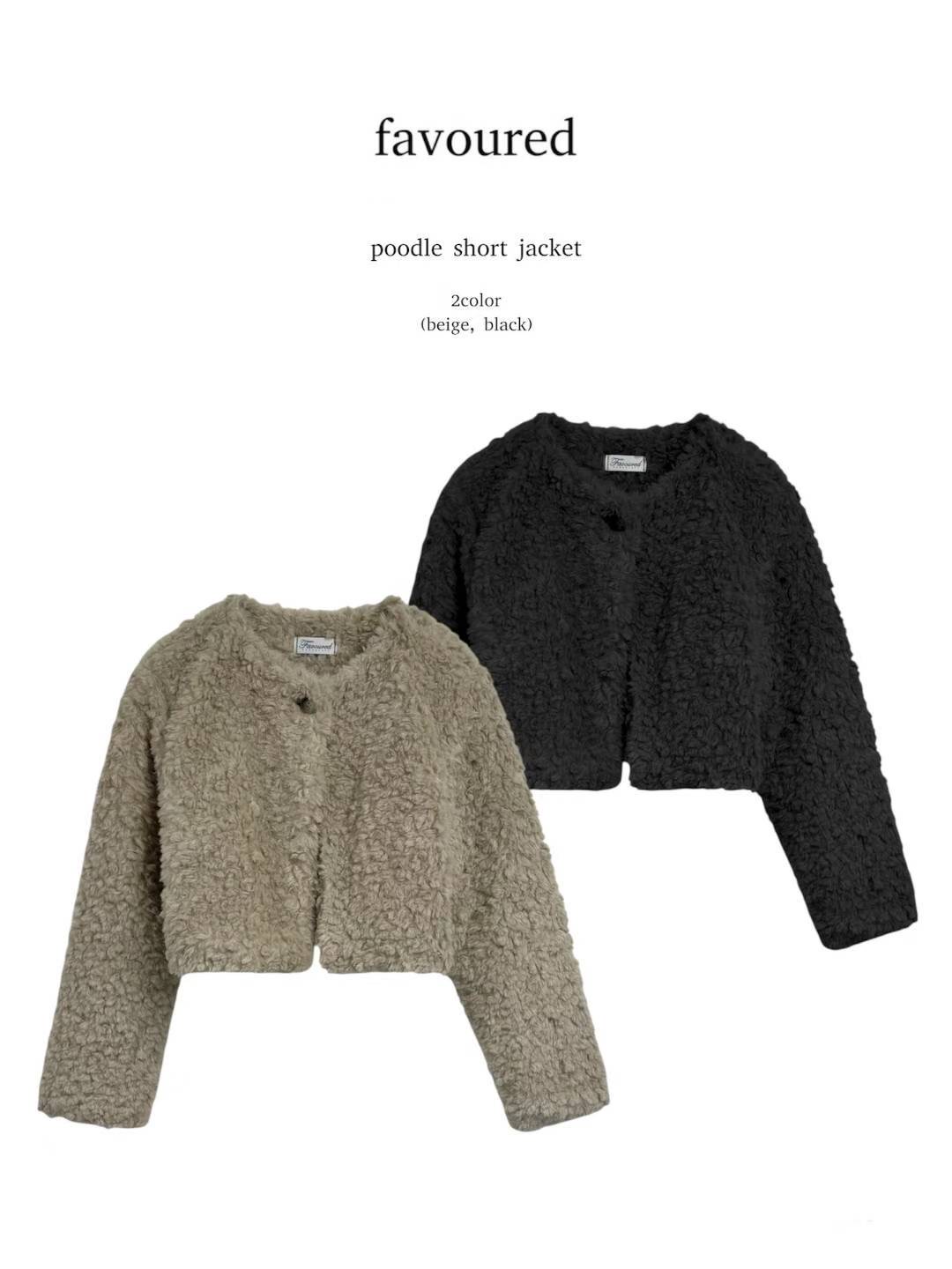 FAVOURED韓國代購㊣女士新品25秋冬休閑推薦熱賣人氣短款大衣FAVOURED短款大衣