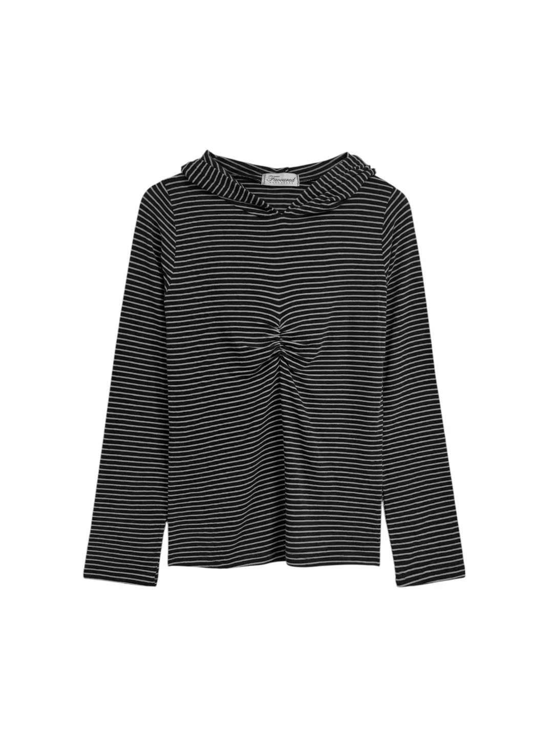 FAVOURED韓國直郵㊣女士新品職業熱賣25秋冬休閑長袖T恤羊毛絨FAVOURED長袖T恤圖色2