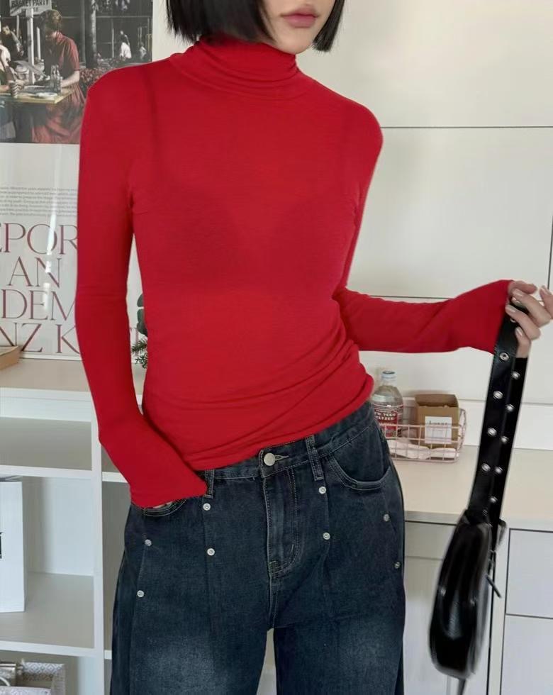 CRACKER東大門㊣實拍女裝新品推薦休閑熱賣職業人氣長袖T恤CRACKER_長袖T恤圖色3