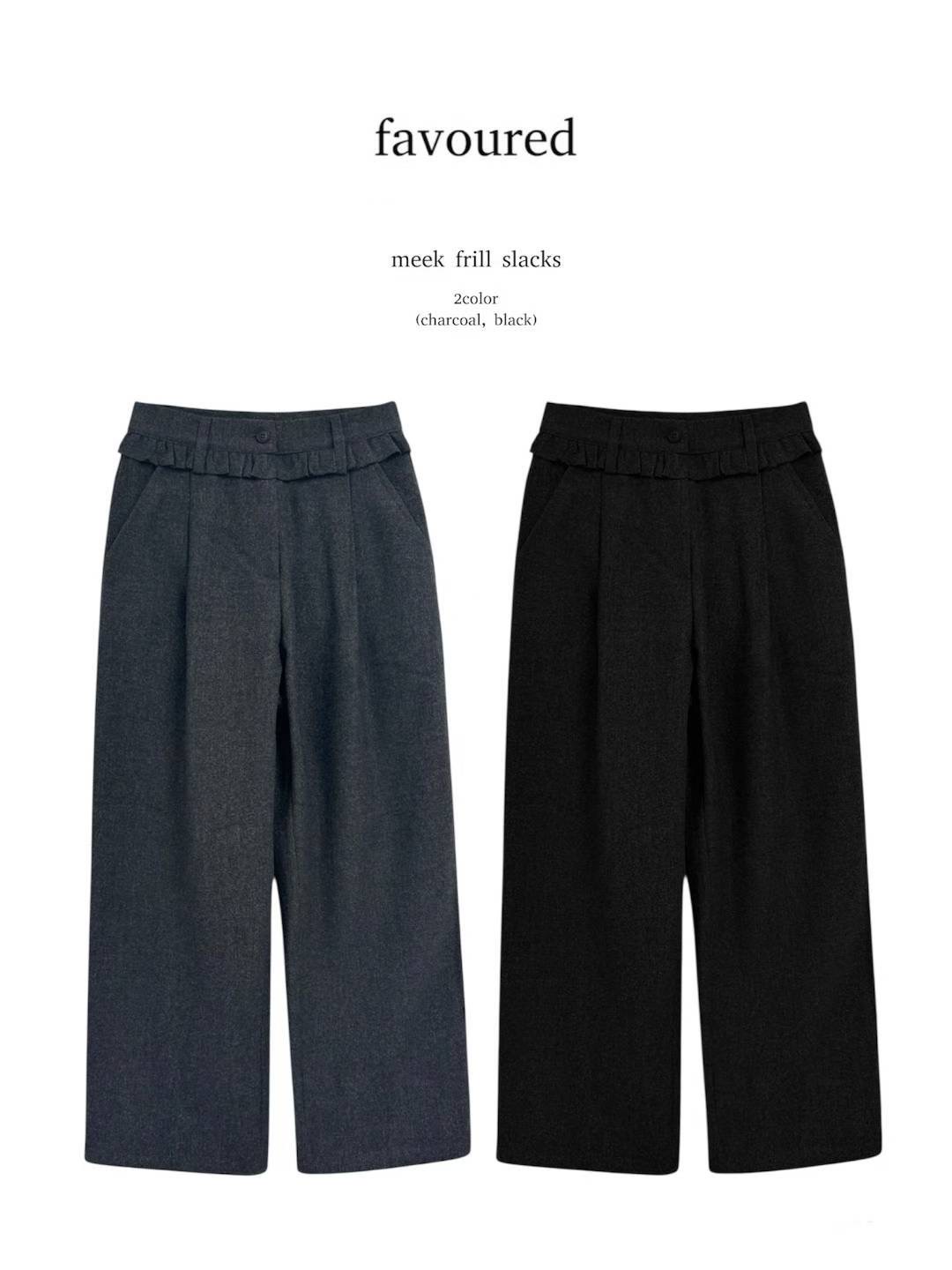 FAVOURED東大門㊣實拍女士新品25秋冬熱賣推薦職業時尚休閑褲FAVOURED休閑褲