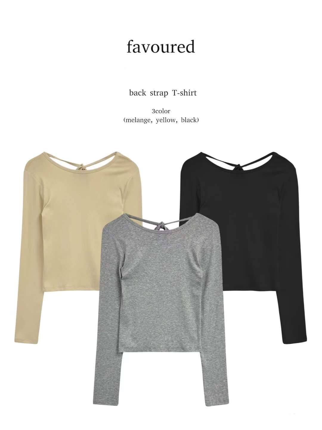 FAVOURED東大門㊣直郵女裝新品25秋冬人氣時尚推薦職業長袖T恤FAVOURED長袖T恤