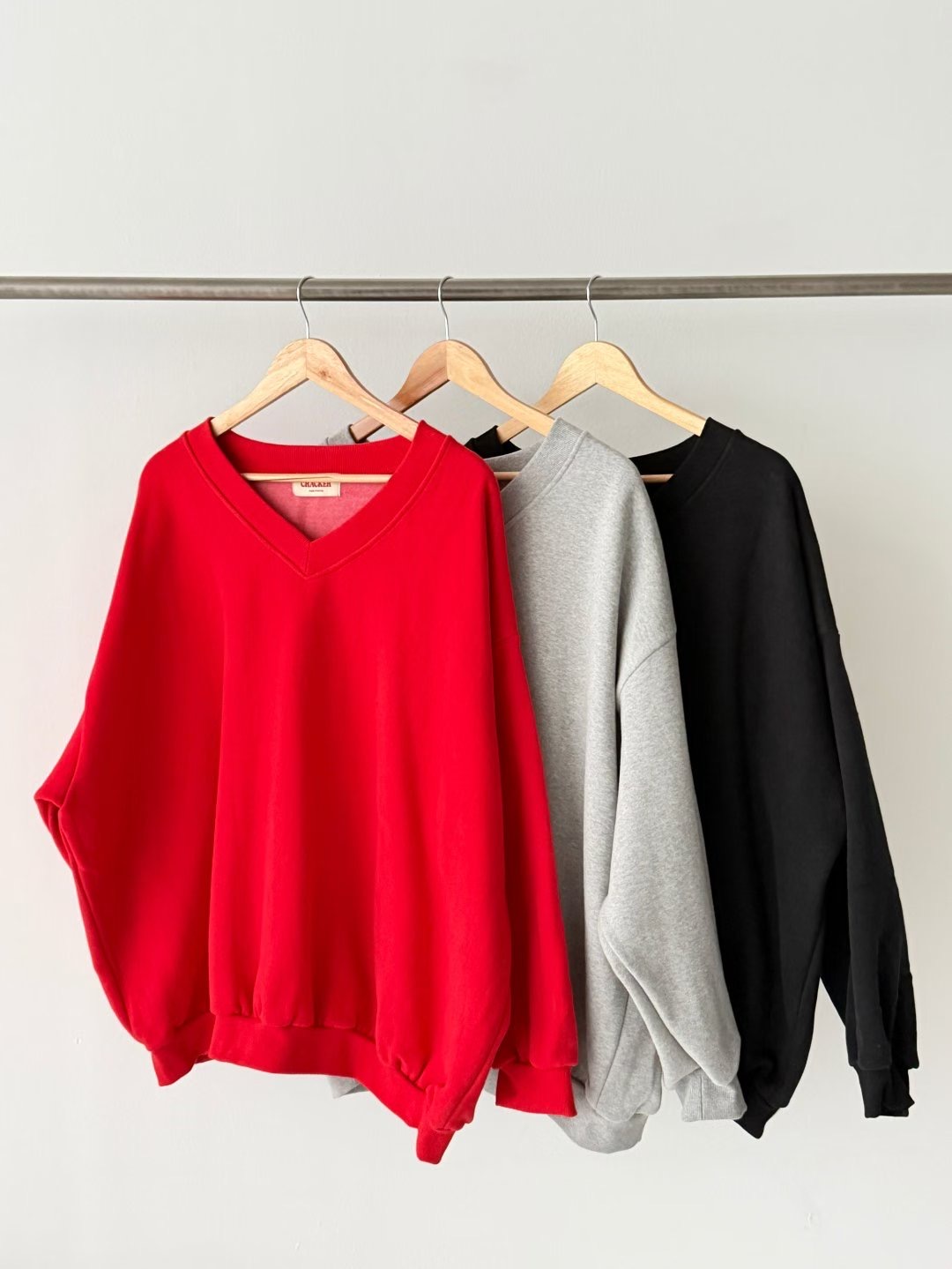 CRACKER東大門㊣實拍女裝新款推薦25秋冬職業時尚休閑熱賣衛衣CRACKER_衛衣圖色3左三色