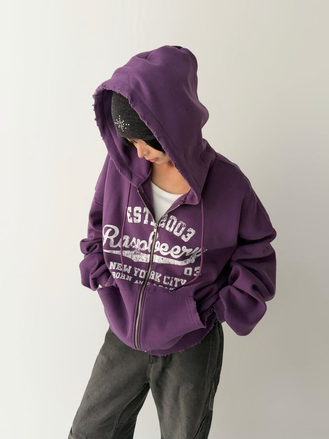 CRACKER東大門㊣代購女裝新品人氣時尚25秋冬休閑熱賣夾克拉鏈CRACKER_夾克