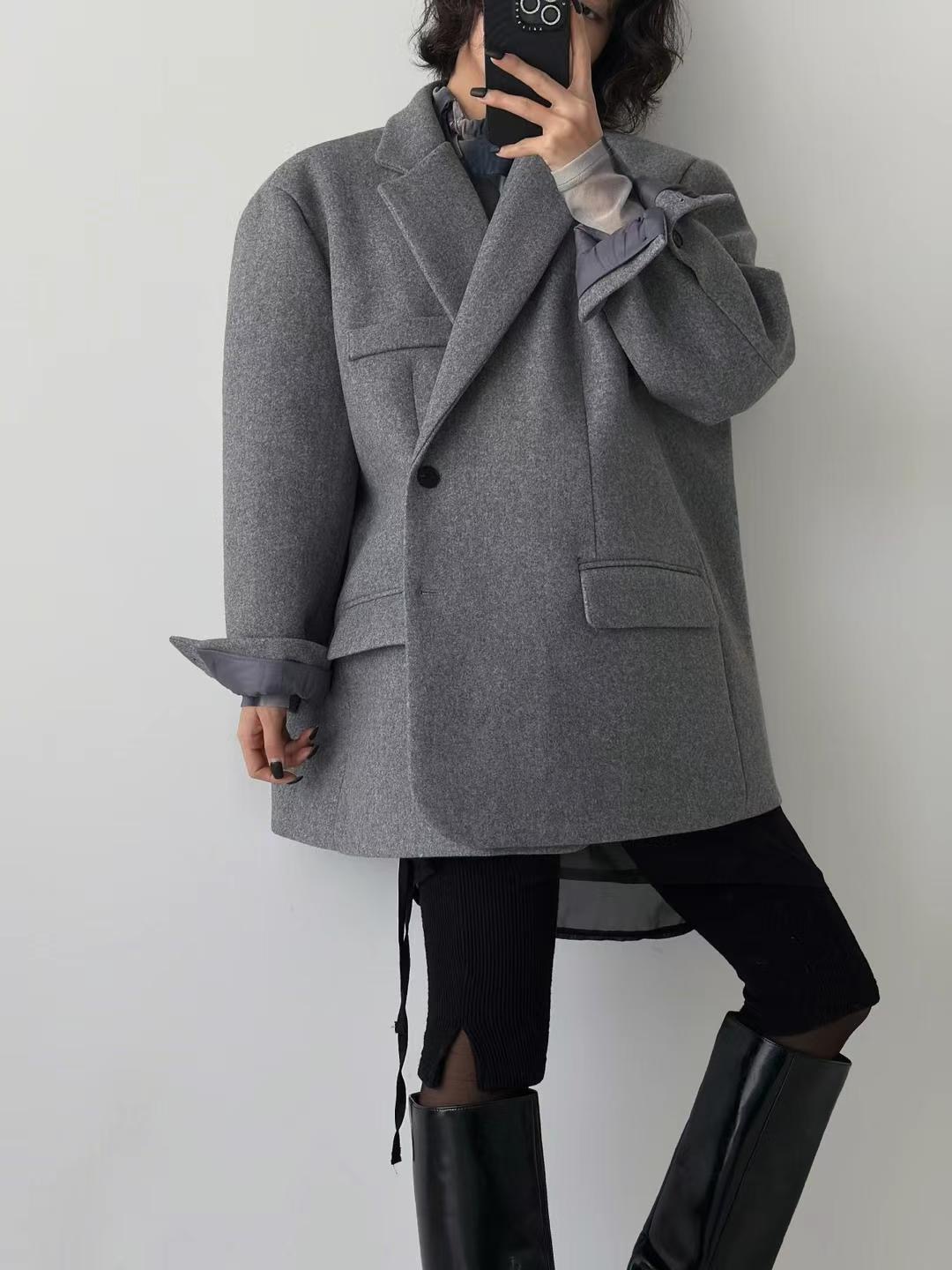 CRACKER韓國直郵㊣女裝新款25秋冬推薦時尚職業休閑人氣夾克CRACKER_夾克圖色1