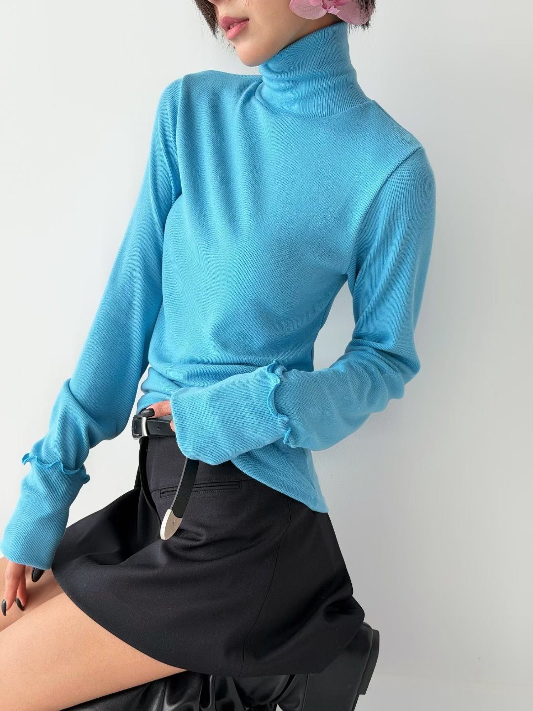 CRACKER韓國代購㊣女士新款人氣25秋冬熱賣時尚休閑長袖T恤CRACKER_長袖T恤圖色1