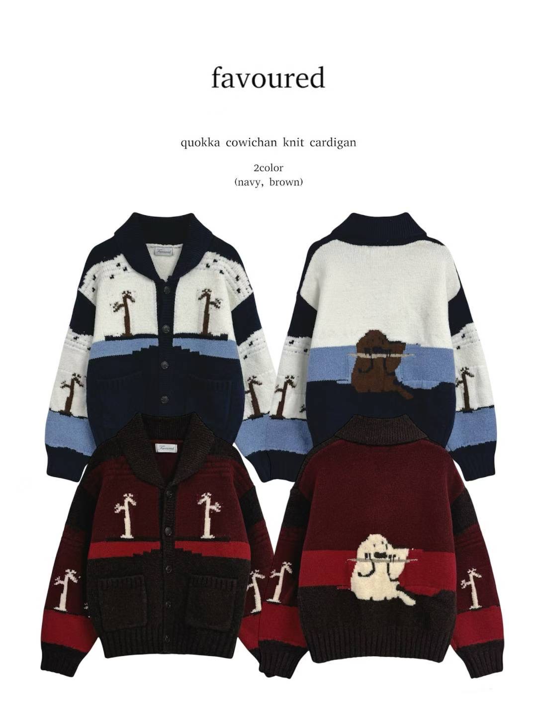 FAVOURED東大門㊣代購女裝新款時尚休閑25秋冬人氣針織衫開衫FAVOURED針織衫