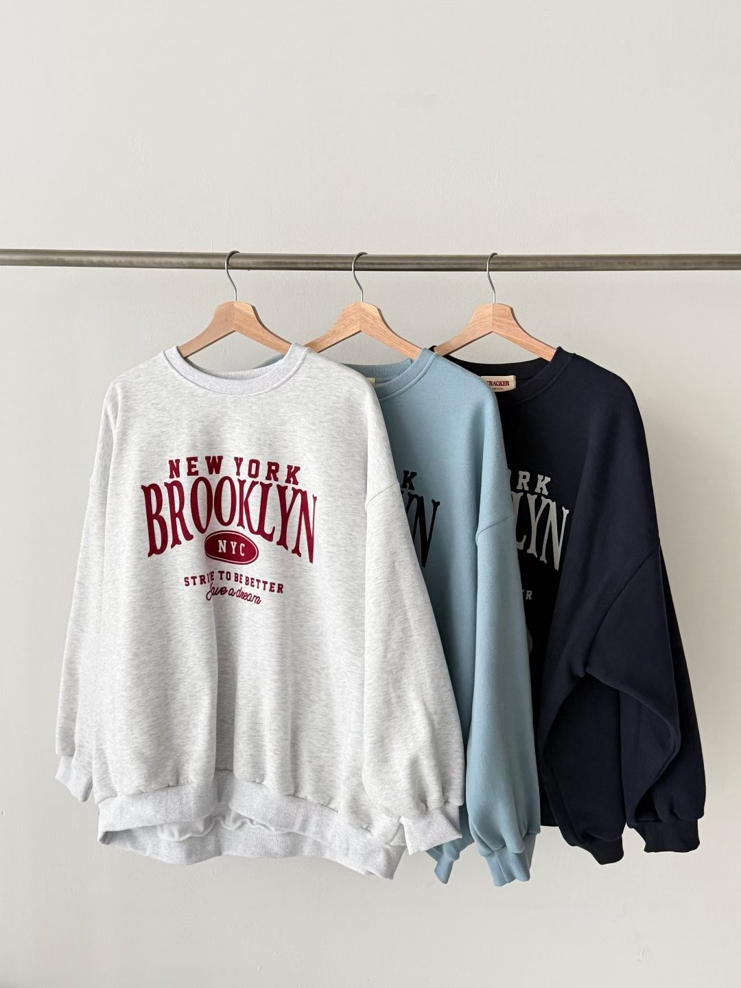 CRACKER東大門㊣實拍女裝新款休閑人氣推薦25秋冬熱賣時尚衛衣CRACKER_衛衣圖色2左二色