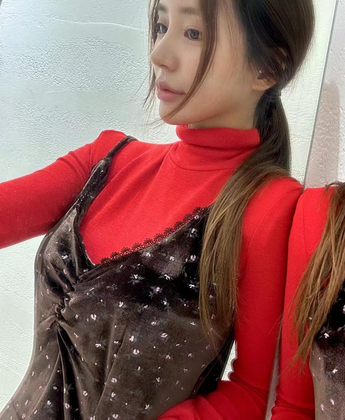 CRACKER東大門㊣實拍女裝新款時尚推薦連衣裙不含內搭天鵝絨CRACKER_連衣裙