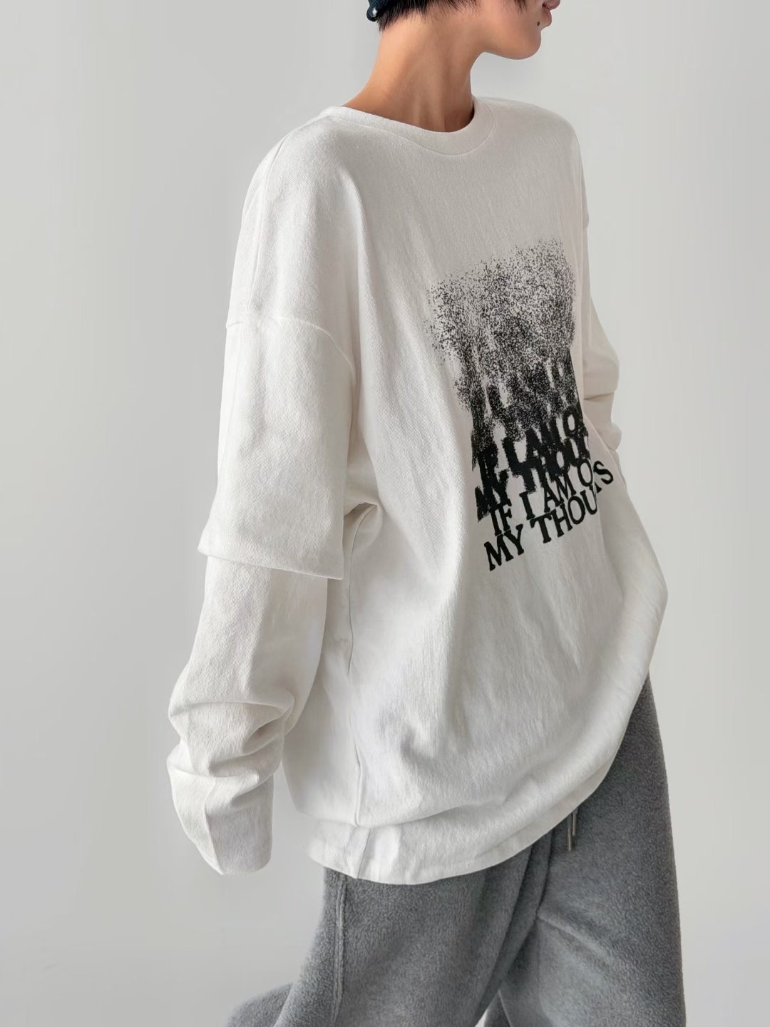 CRACKER東大門㊣代購女裝新品時尚休閑熱賣職業推薦長袖T恤CRACKER_長袖T恤