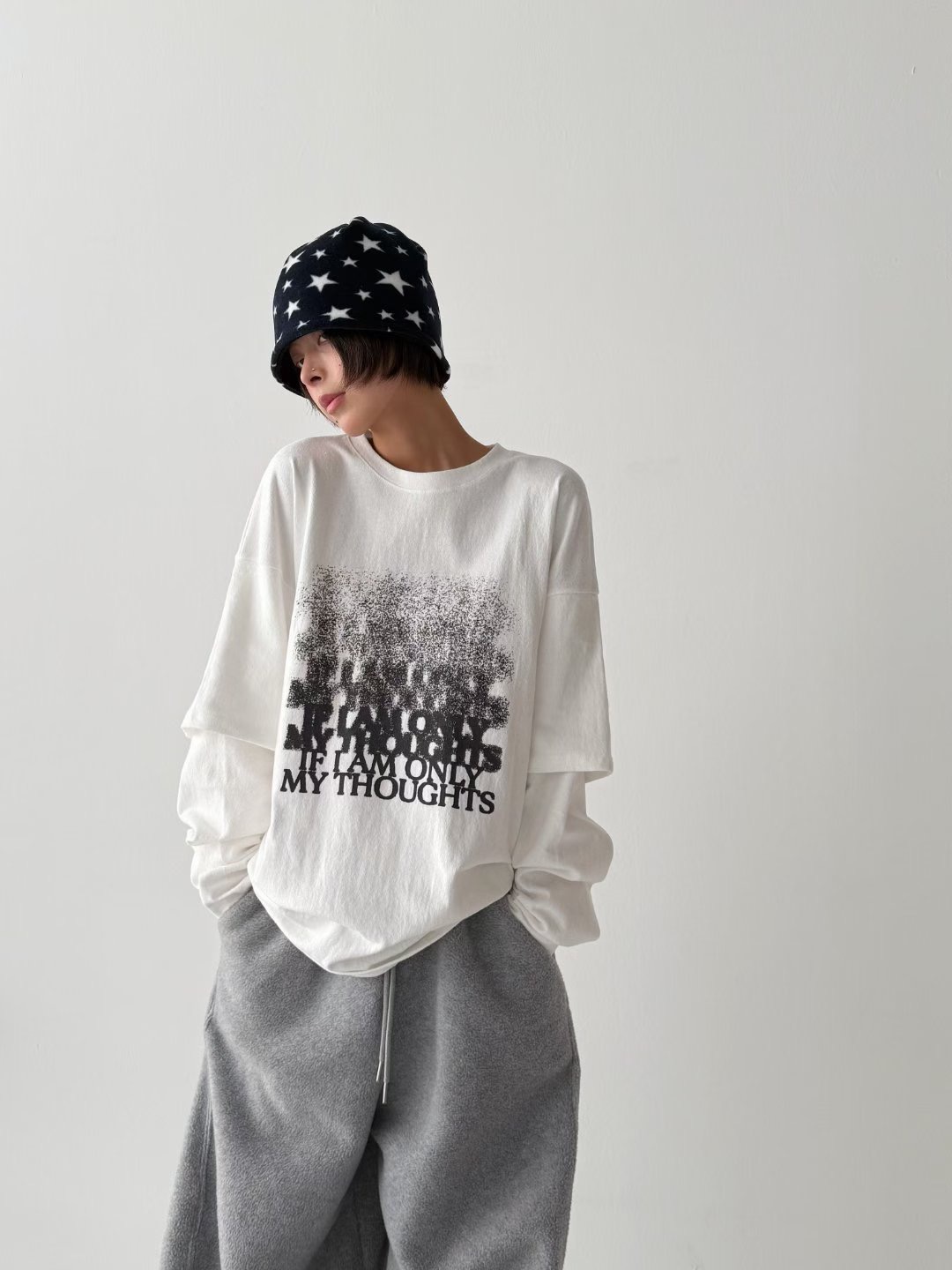 CRACKER東大門㊣代購女裝新品時尚休閑熱賣職業推薦長袖T恤CRACKER_長袖T恤