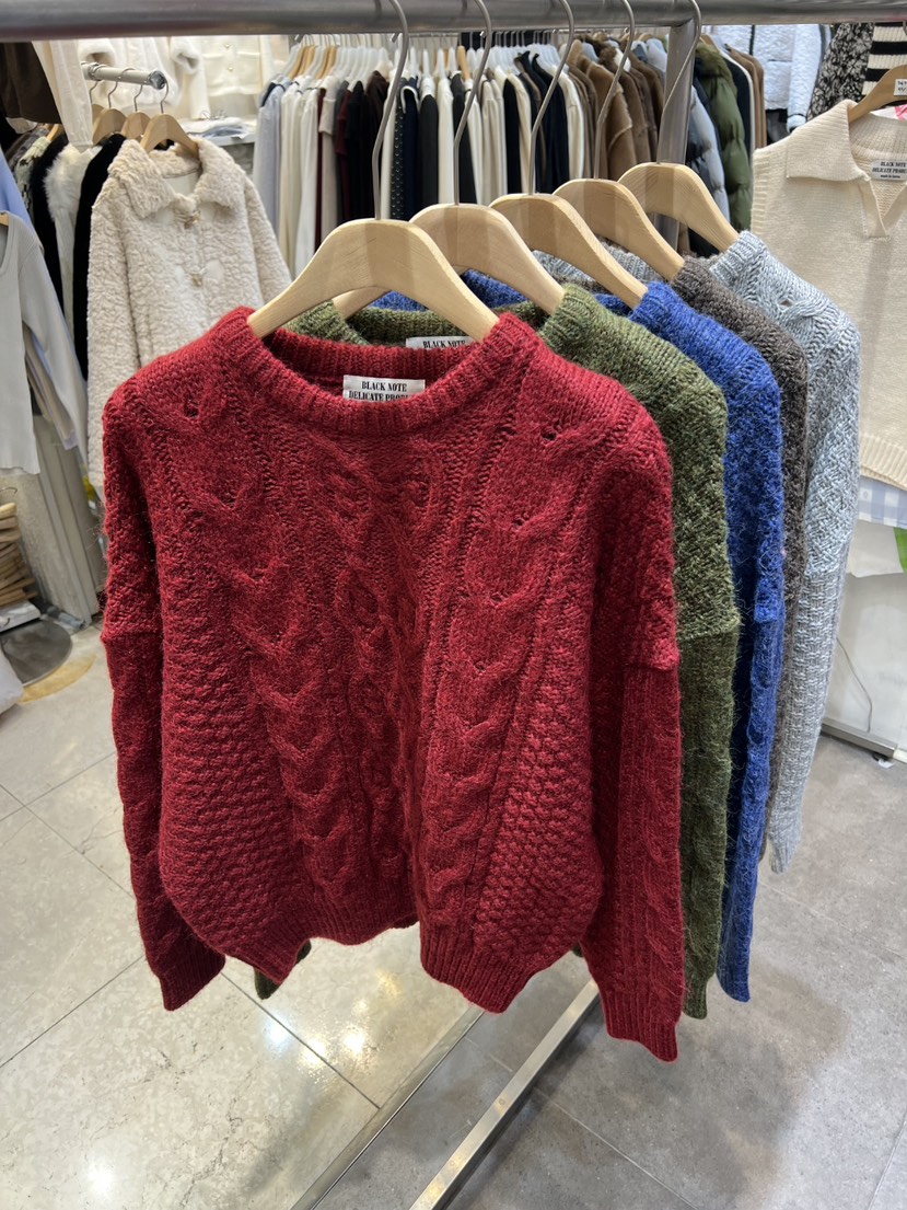 BLACK NOTE韓國直郵㊣女士新款25秋冬時尚休閑熱賣人氣毛衣BLACK NOTE毛衣