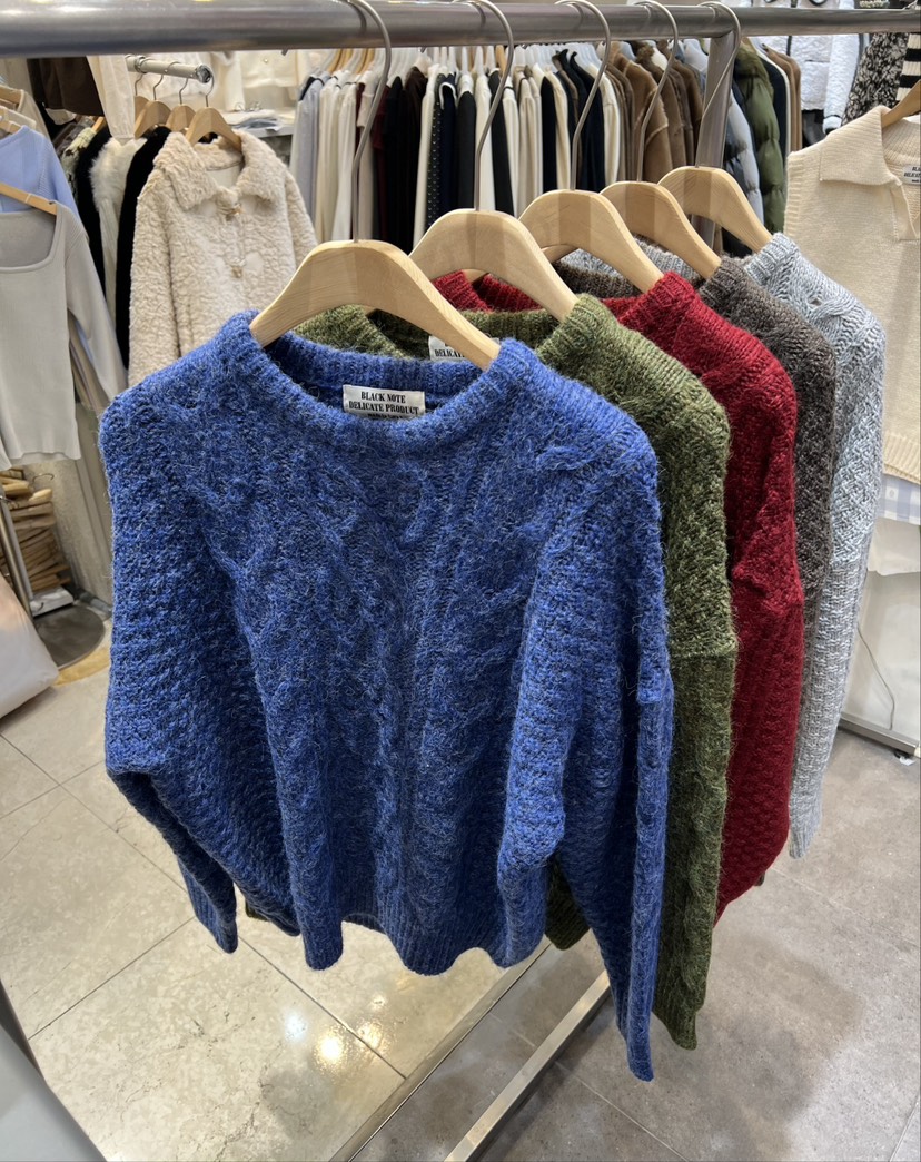 BLACK NOTE韓國直郵㊣女士新款25秋冬時尚休閑熱賣人氣毛衣BLACK NOTE毛衣