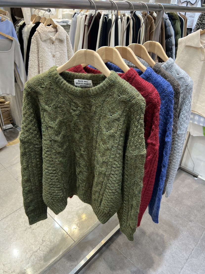 BLACK NOTE韓國直郵㊣女士新款25秋冬時尚休閑熱賣人氣毛衣BLACK NOTE毛衣