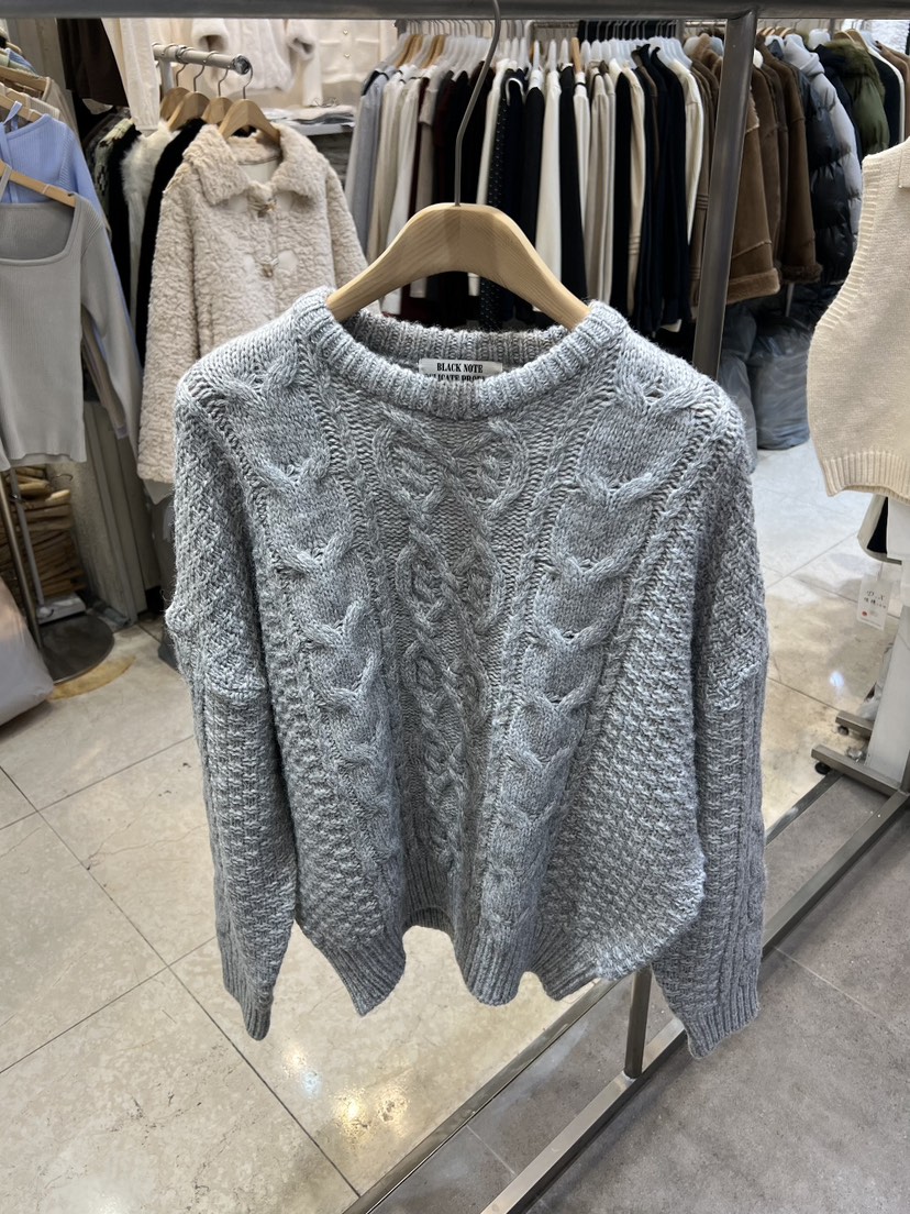 BLACK NOTE韓國直郵㊣女士新款25秋冬時尚休閑熱賣人氣毛衣BLACK NOTE毛衣圖色1