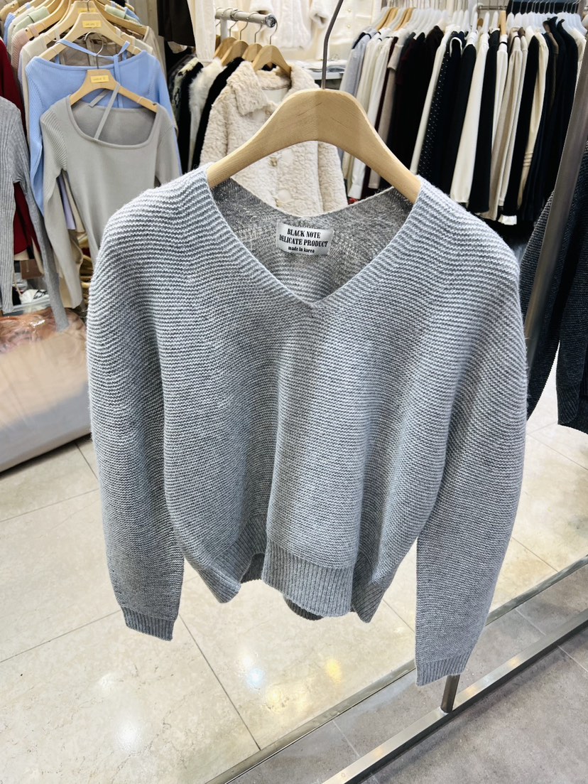 BLACK NOTE韓國代購㊣女士新款推薦25秋冬時尚職業休閑針織衫BLACK NOTE針織衫圖色2