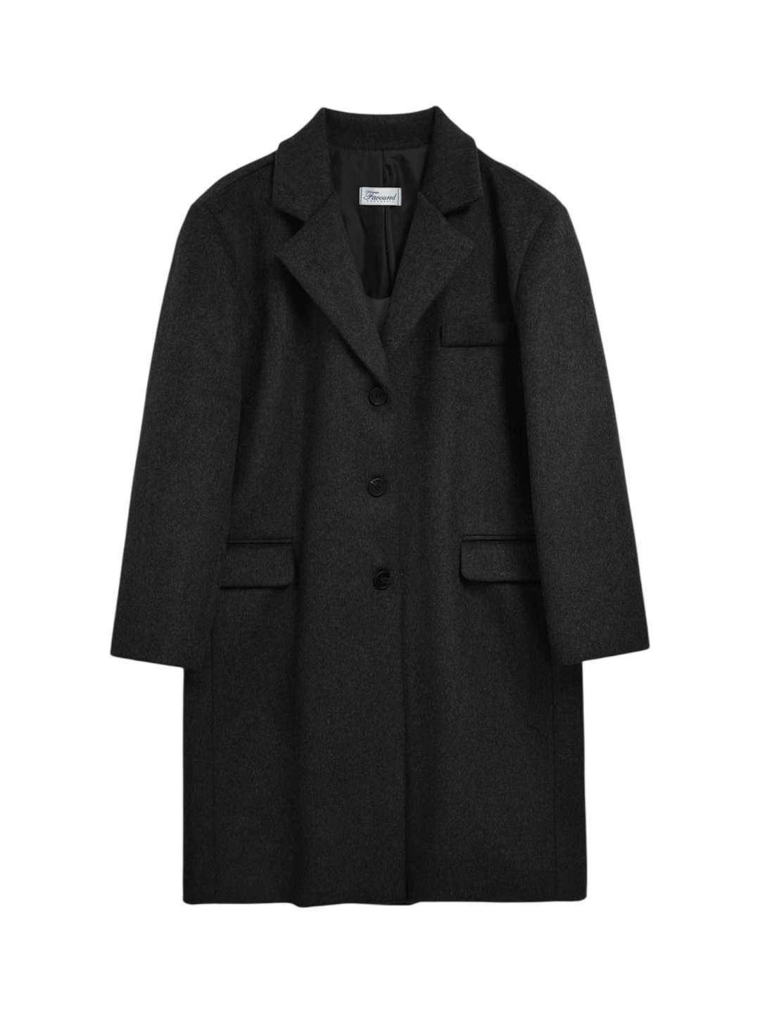 FAVOURED東大門㊣實拍女裝新品25秋冬休閑人氣推薦中長款大衣FAVOURED中長款大衣圖色2