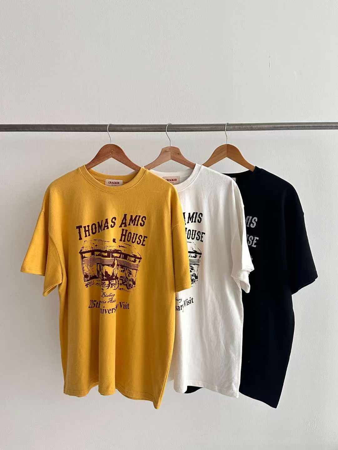 CRACKER韓國代購㊣女士新品職業推薦人氣熱賣休閑25秋冬T恤CRACKER_T恤圖色3左三色