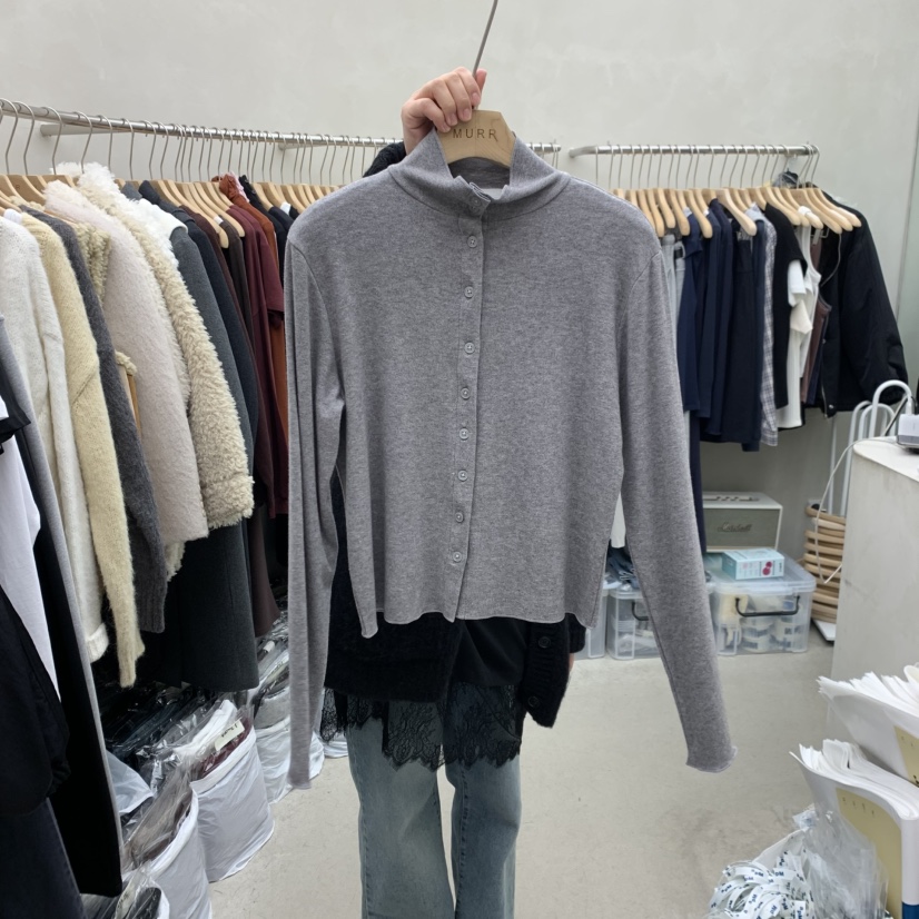 MURR東大門㊣代購女士新款熱賣時尚休閑職業推薦長袖T恤開衫MURR長袖T恤圖色1