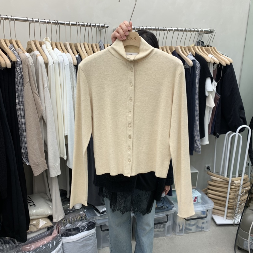 MURR東大門㊣代購女士新款熱賣時尚休閑職業推薦長袖T恤開衫MURR長袖T恤圖色2