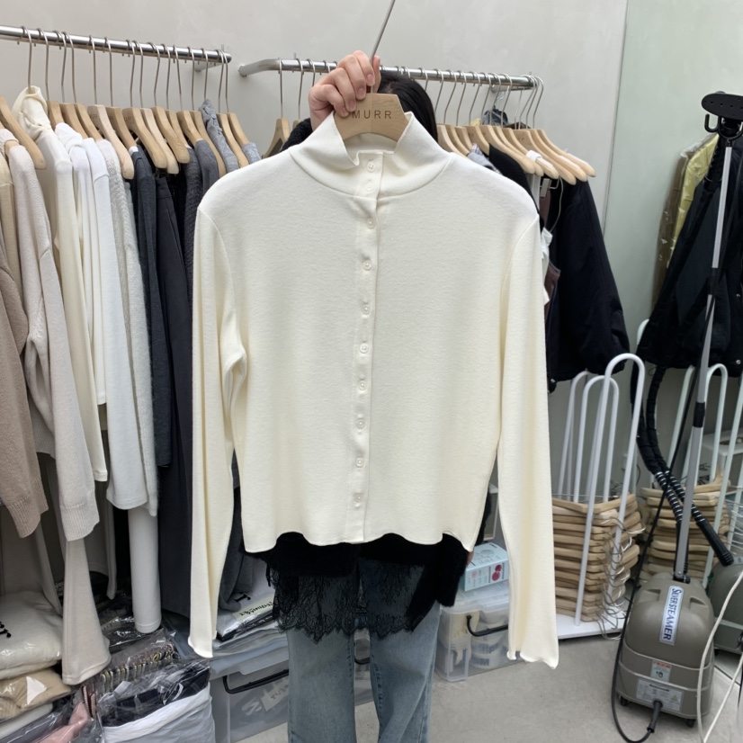 MURR東大門㊣代購女士新款熱賣時尚休閑職業推薦長袖T恤開衫MURR長袖T恤圖色3