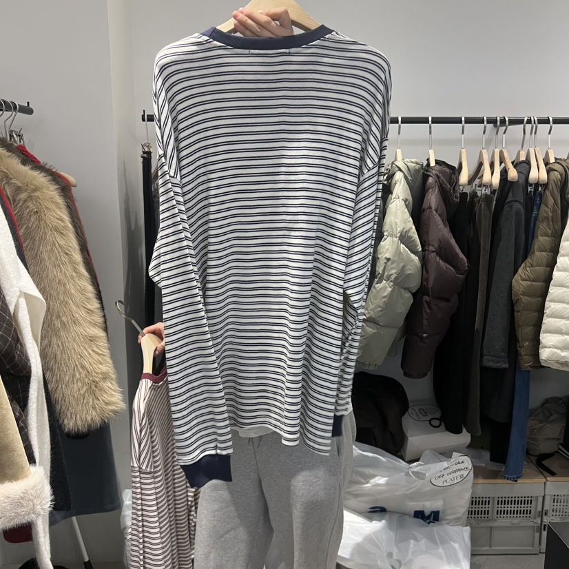 PLATE韓國代購㊣女士新品人氣熱賣推薦休閑25秋冬時尚長袖T恤PLATE長袖T恤