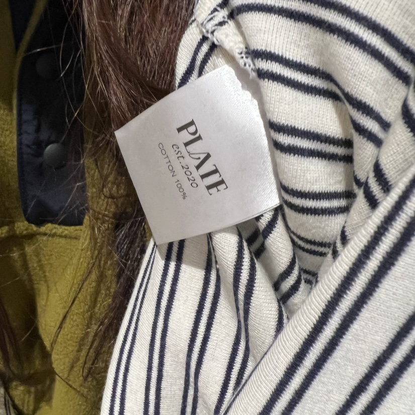 PLATE韓國代購㊣女士新品人氣熱賣推薦休閑25秋冬時尚長袖T恤PLATE長袖T恤