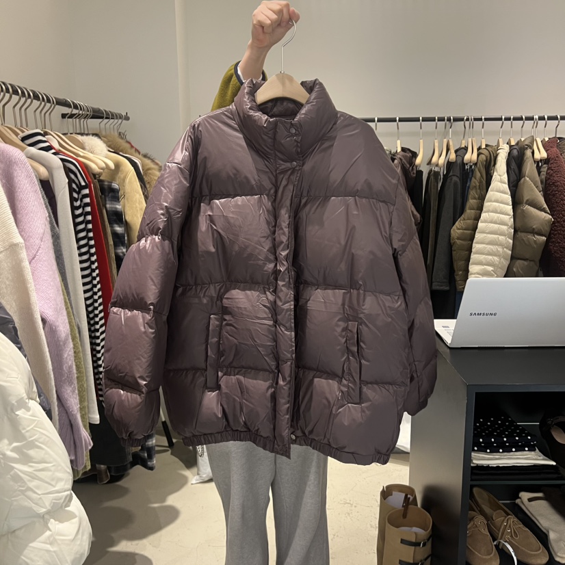 PLATE韓國直郵㊣女裝新款休閑熱賣25秋冬職業人氣短款羽絨服PLATE短款羽絨服圖色2