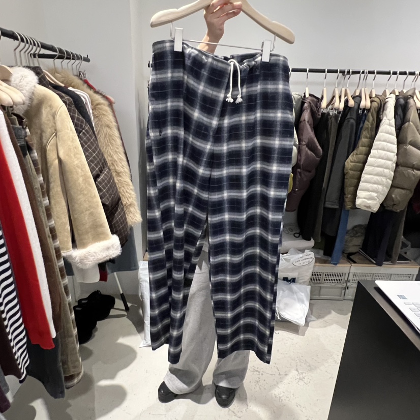 PLATE韓國直郵㊣女士新款熱賣時尚推薦職業25秋冬休閑褲格子PLATE休閑褲圖色2