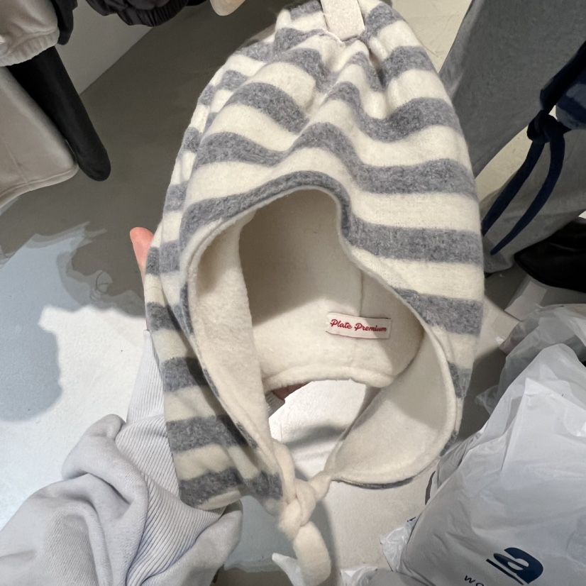 PLATE韓國代購㊣女士新款時尚人氣推薦25秋冬職業休閑帽子雙面PLATE帽子圖色1