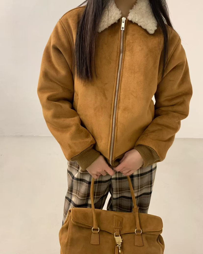 J CRANE-A東大門㊣實拍女士新款25秋冬人氣推薦真品職業夾克J CRANE夾克