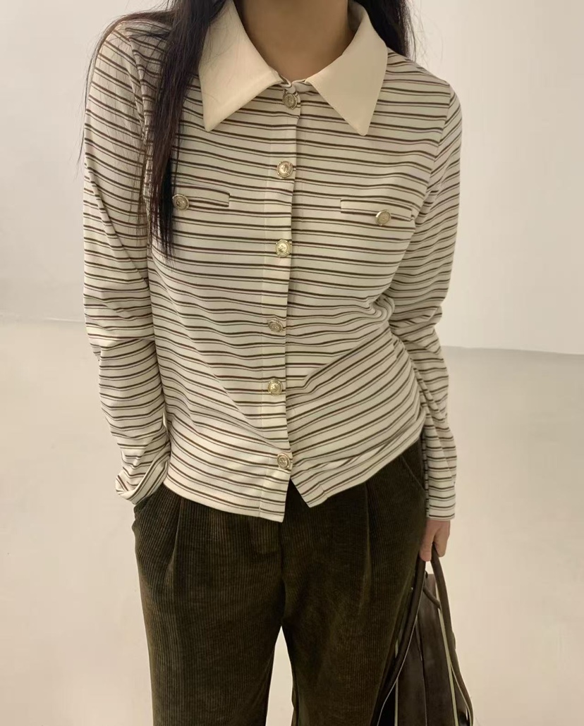 J CRANE-A東大門㊣代購女裝新款休閑25秋冬熱賣長袖T恤開衫J CRANE長袖T恤