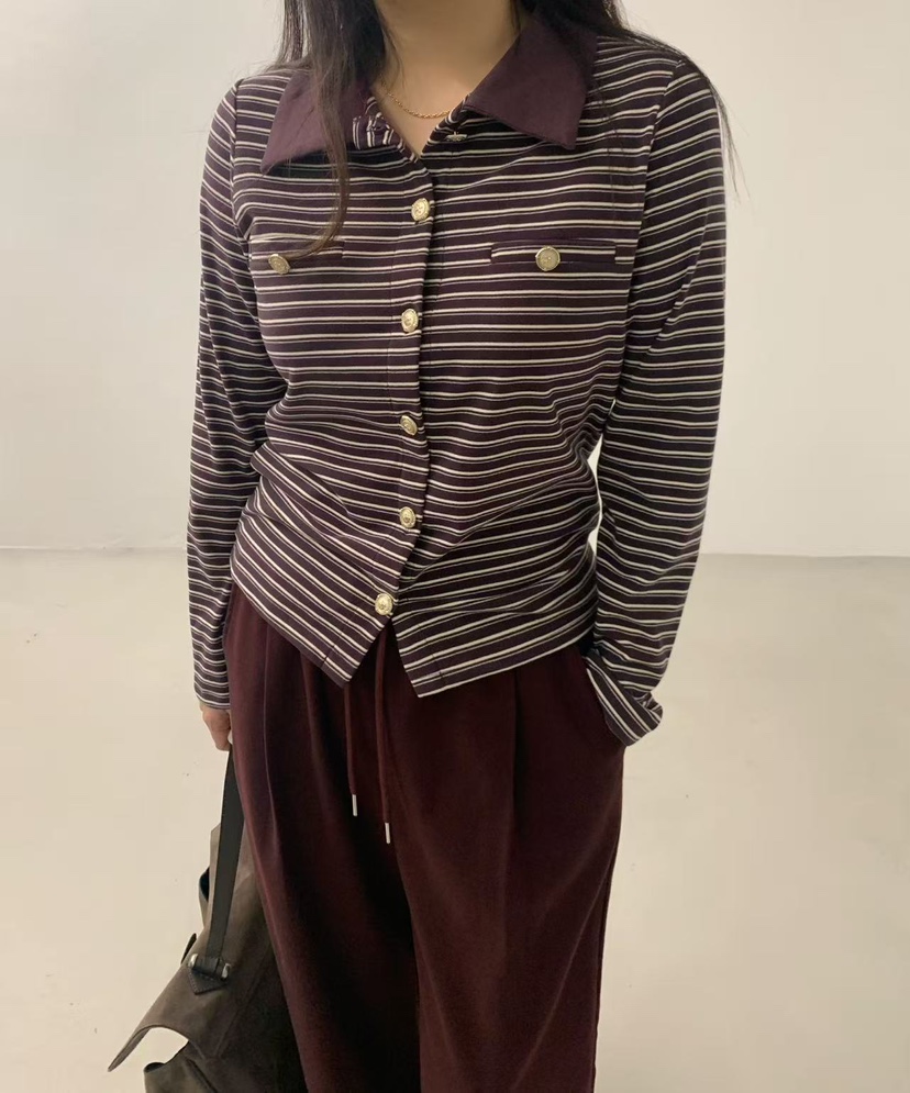 J CRANE-A東大門㊣代購女裝新款休閑25秋冬熱賣長袖T恤開衫J CRANE長袖T恤