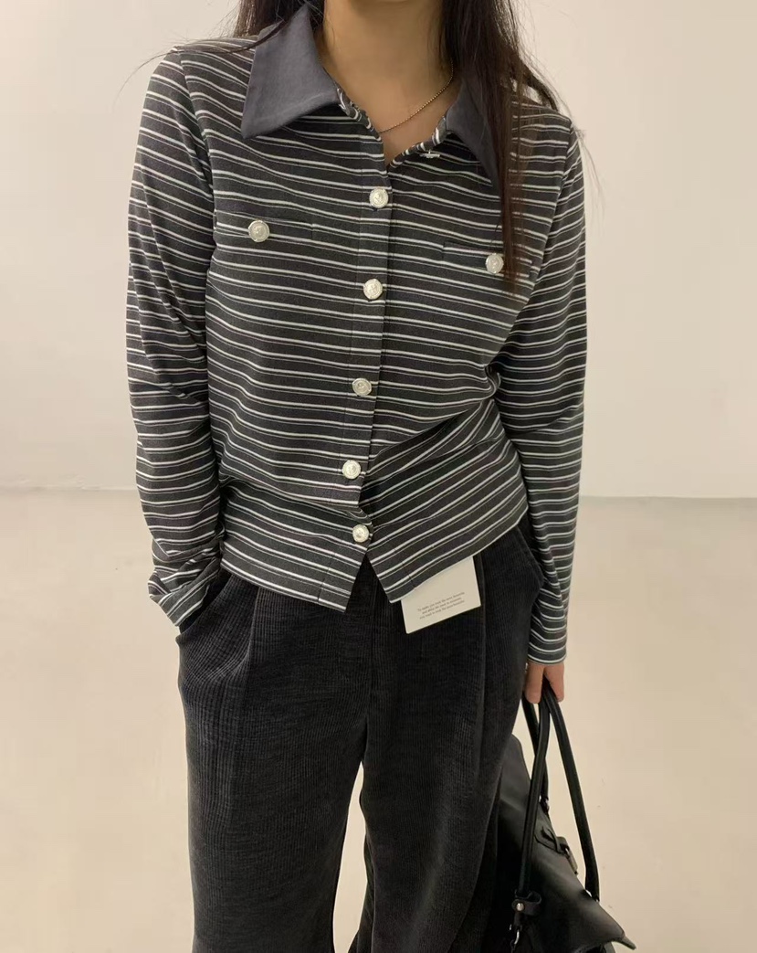 J CRANE-A東大門㊣代購女裝新款休閑25秋冬熱賣長袖T恤開衫J CRANE長袖T恤圖色3