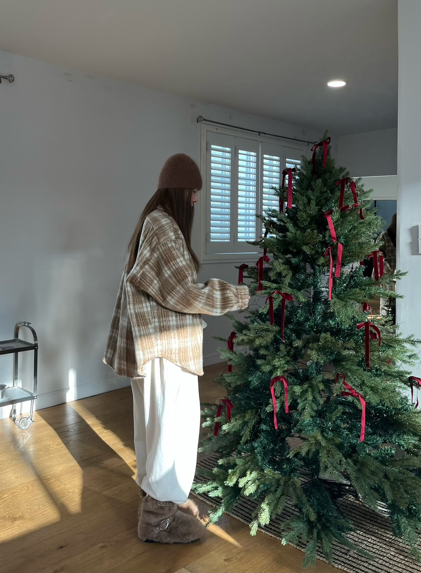 LOVE PULL東大門㊣實拍女裝新款熱賣25秋冬襯衫蕾絲衫羊駝格子LOVE PULL襯衫/蕾絲衫