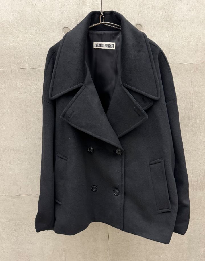 FARMERS MARKET東大門㊣直郵女裝新品熱賣25秋冬時尚短款大衣FARMERS MARKET短款大衣圖色1