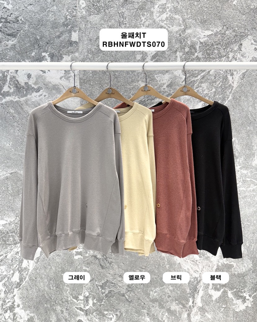 ROOKIE BUD韓國直郵㊣女士新款推薦職業25秋冬長袖T恤羊毛ROOKIE BUD-L長袖T恤