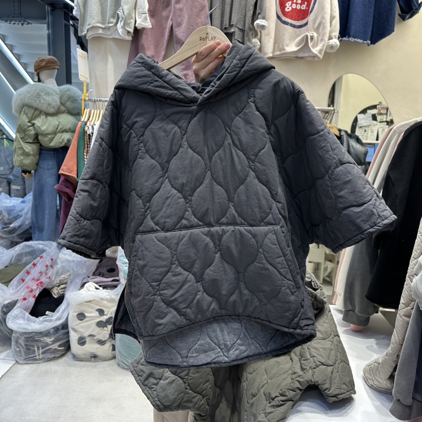 REPLAY東大門㊣實拍女士新款推薦時尚熱賣人氣短款棉服絎縫REPLAY短款棉服圖色3