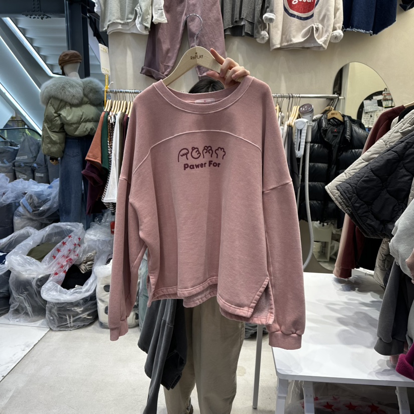 REPLAY東大門㊣代購女士新款時尚真品推薦25秋冬熱賣人氣衛衣REPLAY衛衣圖色2