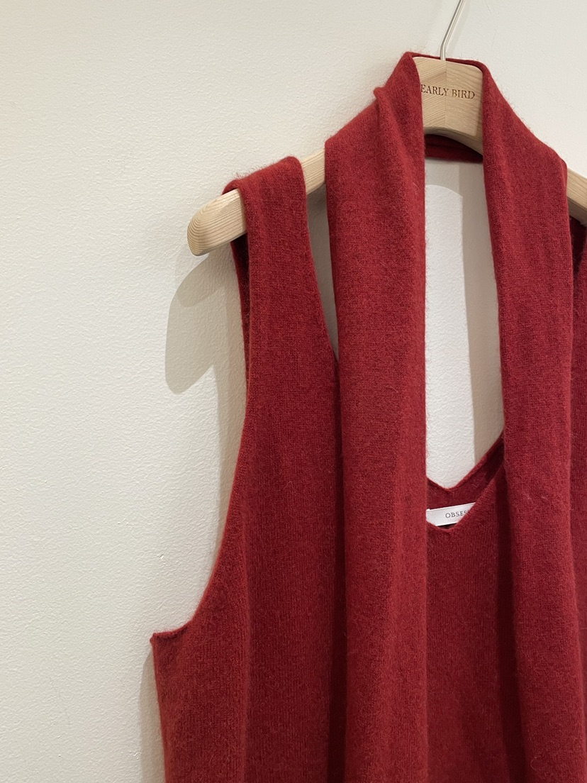 OBSESS韓國直郵㊣女裝新款休閑時尚25秋冬真品吊帶背心含圍巾OBSESS/EARLY BIRD吊帶/背心