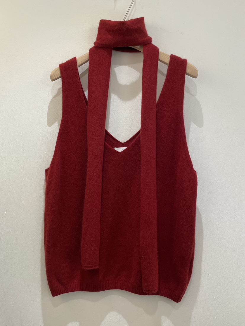 OBSESS韓國直郵㊣女裝新款休閑時尚25秋冬真品吊帶背心含圍巾OBSESS/EARLY BIRD吊帶/背心圖色2