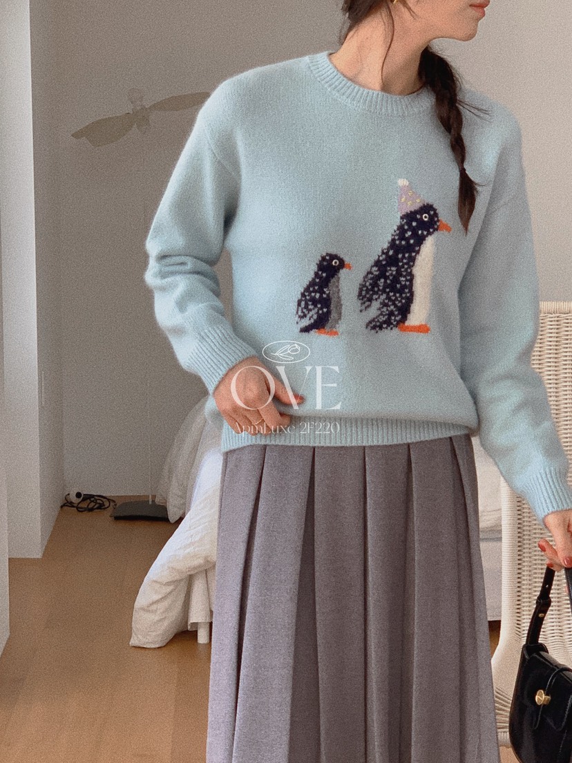 OVE東大門㊣直郵女裝新款人氣25秋冬推薦休閑半身裙中短裙格子OVE半身裙/中短裙