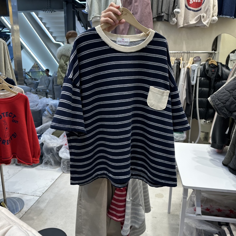 REPLAY東大門㊣實拍女士新品職業時尚熱賣真品推薦人氣T恤口袋REPLAYT恤圖色2