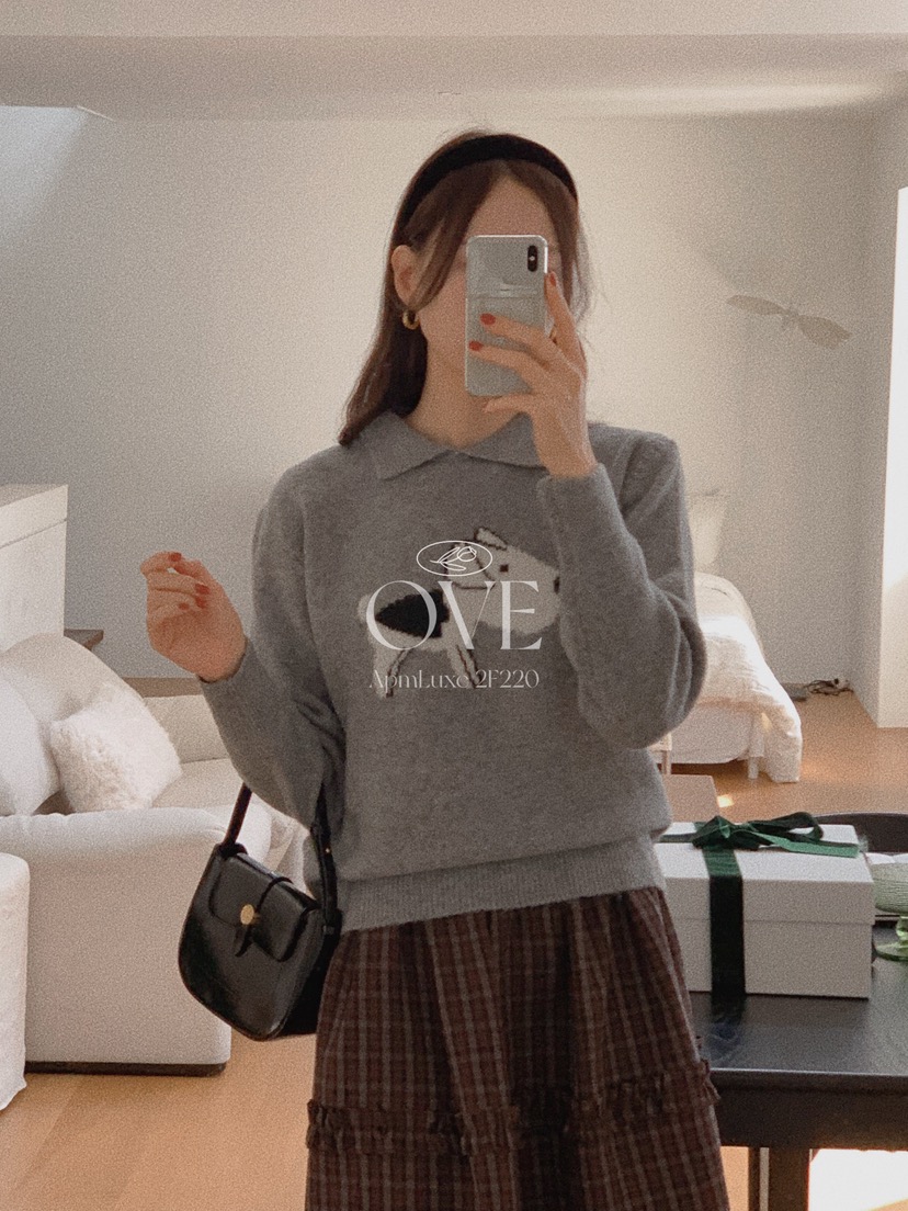 OVE東大門㊣代購女士新款推薦真品人氣職業25秋冬熱賣針織衫OVE針織衫